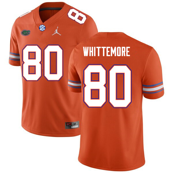 Men #80 Trent Whittemore Florida Gators College Football Jerseys Sale-Orange